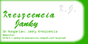 kreszcencia janky business card